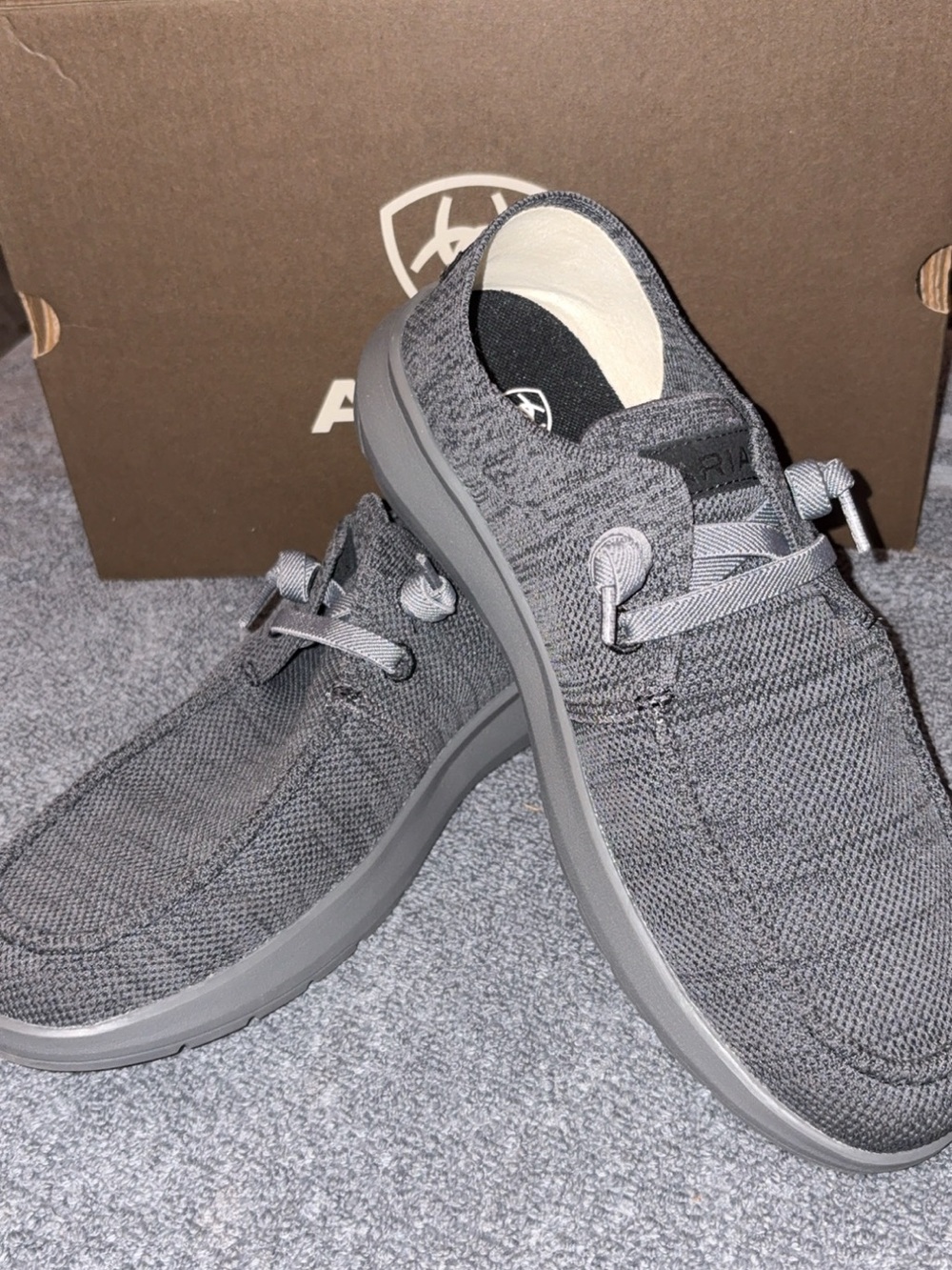 Ariat Men’s Casual Hilo Slip on Shoes - Gray